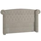 Cabeceira Cama Box Queen 160 cm P05 Sofia Bouclê Creme - Lyam Decor
