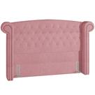 Cabeceira Cama Box Queen 160 cm P05 Sofia Bouclê Rosê - Lyam Decor