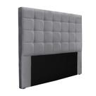 Cabeceira Cama Box Queen 160 Cm Verona Linho S04 Cor Cinza
