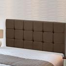 Cabeceira Cama Box Queen 1,60 Estofada Julia Sued Café Speciale Home