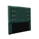 Cabeceira Cama Box Queen 160cm E Recamier Gênova Veludo S04 - D'rossi Cor Verde