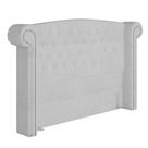 Cabeceira Cama Box Queen 160cm Provença P02 Bouclé Branco - Mpozenato