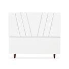Cabeceira Cama Box Queen Bélgica 160 Cm Suede Branco Cabeceira Cama Box Queen Bélgica 160 Cm Suede Branco
