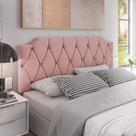 Cabeceira Cama Box Queen Estofada Painel Quarto Painel 1,60 Cores