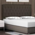 Cabeceira Cama Box Queen Jadi 160 Cm Suede Marrom