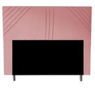 Cabeceira Cama Box Queen Lisboa 160 Cm Suede Rose