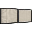 Cabeceira Cama Box Queen Painel Com Telinha 160cm Moss A03 Nero Lyam Decor Cabeceira Cama Box Queen Painel Com Telinha 160cm Moss A03 Nero Lyam Decor