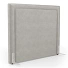 Cabeceira Cama Box Queen Size Alba 160cm Com Frame Veludo Bege Claro - Abmaza