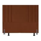 Cabeceira Cama Box Queen Suede 160 Cm Estofada Moderna Frame Terracota