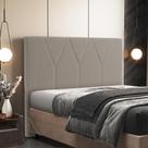 Cabeceira Cama Box Quenn 160 cm Aurora W01 Bouclê Bege Lyam Decor