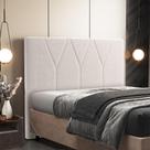 Cabeceira Cama Box Quenn 160 cm Aurora W01 Bouclê Creme Lyam Decor