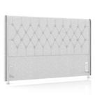Cabeceira Cama Box Solteirão 98cm Florenza P02 Linho Cinza Claro - Mpozenato