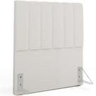 Cabeceira Cama Box Solteiro 100 cm Dália W01 Bouclê Cru - Lyam Decor