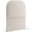 Cabeceira Cama Box Solteiro 100cm Orgânica Lanna W01 Bouclê Creme - Lyam Decor