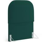 Cabeceira Cama Box Solteiro 100cm Orgânica Lanna W01 Bouclê Verde - Lyam Decor