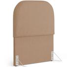 Cabeceira Cama Box Solteiro 100cm Orgânica Lanna W01 Linho Bege Escuro - Lyam Decor Cabeceira Cama Box Solteiro 100cm Orgânica Lanna W01 Linho Bege Escuro - Lyam Decor