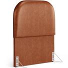 Cabeceira Cama Box Solteiro 100cm Orgânica Lanna W01 material sintético Camel - Lyam Decor