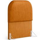 Cabeceira Cama Box Solteiro 100cm Orgânica Lanna W01 material sintético Whisky - Lyam Decor