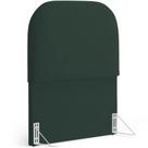 Cabeceira Cama Box Solteiro 100cm Orgânica Lanna W01 Suede Verde Musgo - Lyam Decor