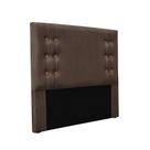 Cabeceira Cama Box Solteiro 90 Cm Gênova Veludo S04 Cor Marrom