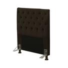 Cabeceira Cama Box Solteiro 90cm Cristal Veludo Chocolate - JS Móveis