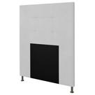 Cabeceira Cama Box Solteiro 90cm D10 Safira Corano Branco - Mpozenato