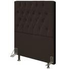 Cabeceira Cama Box Solteiro 90cm Diamante Veludo J02 Marrom - Mpozenato Cabeceira Cama Box Solteiro 90cm Diamante Veludo J02 Marrom - Mpozenato