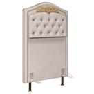 Cabeceira Cama Box Solteiro 90cm Imperial Veludo J02 Bege - Mpozenato