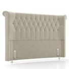 Cabeceira Cama Box Solteiro 98cm Dust Z37 Veludo Bege - Mpozenato