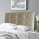 Cabeceira Cama Box Solteiro 98cm Suede Velut Bege - King House
