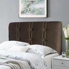 Cabeceira Cama Box Solteiro 98cm Suede Velut Marrom - King House