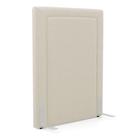 Cabeceira Cama Box Solteiro Alba 90cm com Frame Bouclé Bege - Abmaza