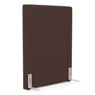 Cabeceira Cama Box Solteiro Alba 90cm com Frame Bouclé Marrom - Abmaza