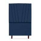 Cabeceira Cama Box Solteiro Bélgica 100 Cm Suede Azul Cabeceira Cama Box Solteiro Bélgica 100 Cm Suede Azul
