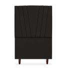 Cabeceira Cama Box Solteiro Bélgica 100 Cm Suede Marrom Cabeceira Cama Box Solteiro Bélgica 100 Cm Suede Marrom
