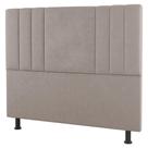 Cabeceira Cama Box Solteiro Grace 90cm Suede Bege - Abmaza Cabeceira Cama Box Solteiro Grace 90cm Suede Bege - Abmaza