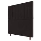 Cabeceira Cama Box Solteiro Itália 90cm Suede Marrom - Desk Design Cabeceira Cama Box Solteiro Itália 90cm Suede Marrom - Desk Design