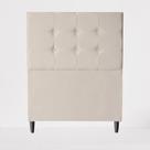 Cabeceira Cama Box Solteiro Itália Estofada 90 Cm Suede Bege - Divalê Shop