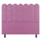 Cabeceira Cama Box Solteiro Lana 90cm Suede Rosa - Abmaza Cabeceira Cama Box Solteiro Lana 90cm Suede Rosa - Abmaza
