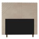 Cabeceira Cama Box Solteiro Lisboa 90Cm Suede Bege - Abmaza