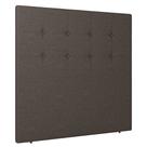 Cabeceira Cama Box Solteiro Luana 90cm Linho Marrom - Abmaza Cabeceira Cama Box Solteiro Luana 90cm Linho Marrom - Abmaza