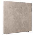 Cabeceira Cama Box Solteiro Luana 90cm Veludo Bege - Abmaza Cabeceira Cama Box Solteiro Luana 90cm Veludo Bege - Abmaza