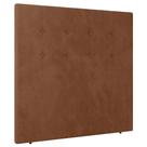 Cabeceira Cama Box Solteiro Luana 90cm Veludo Laranja - Abmaza Cabeceira Cama Box Solteiro Luana 90cm Veludo Laranja - Abmaza