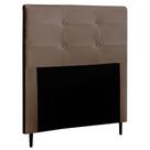 Cabeceira Cama Box Solteiro Luna 90Cm Corano Marrom - Abmaza Cabeceira Cama Box Solteiro Luna 90Cm Corano Marrom - Abmaza