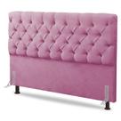 Cabeceira Cama Box Solteiro Lylla 90cm Capitonê com Frame Suede Rosa - Abmaza Cabeceira Cama Box Solteiro Lylla 90cm Capitonê com Frame Suede Rosa - Abmaza