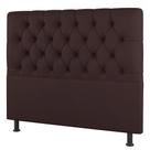 Cabeceira Cama Box Solteiro Nice 100cm Sintético Marrom - Desk Design