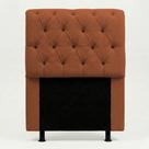 Cabeceira Cama Box Solteiro Sarah 90cm com Frame Bouclê Terracota - Abmaza