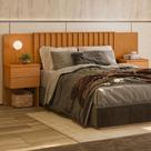 Cabeceira Cama Casal com Mesa de Cabeceira 4 Gavetas Olinda Albatroz