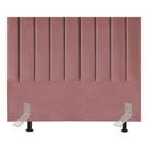 Cabeceira Cama Casal Queen Box 160 Cm Sara Suede E Frame Cor:rosé