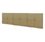 Cabeceira Cama Casal Queen MÉXICO 1,60 Box Estofada - Caramelo Suede
